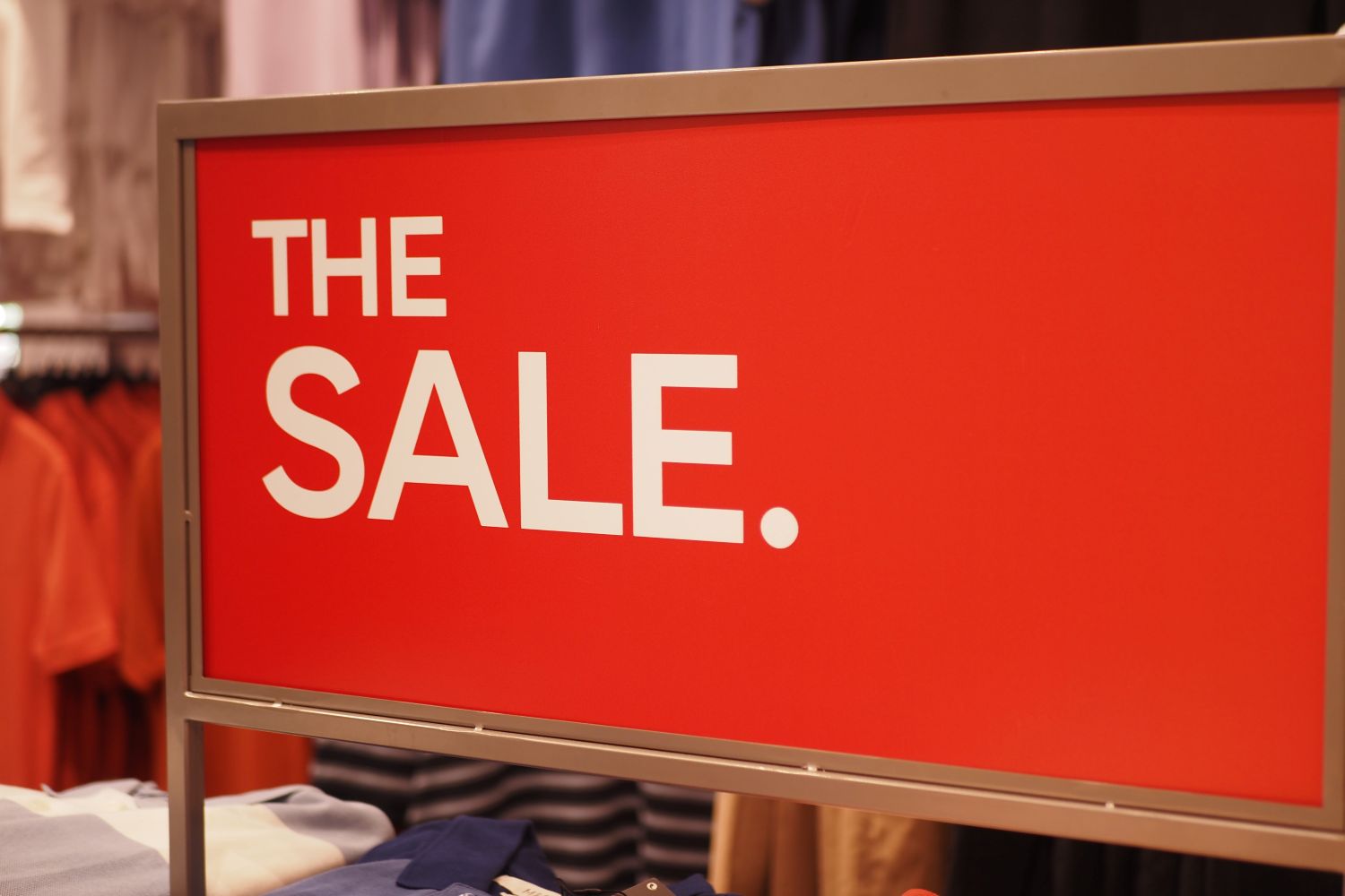 Choose to shop during the sale.